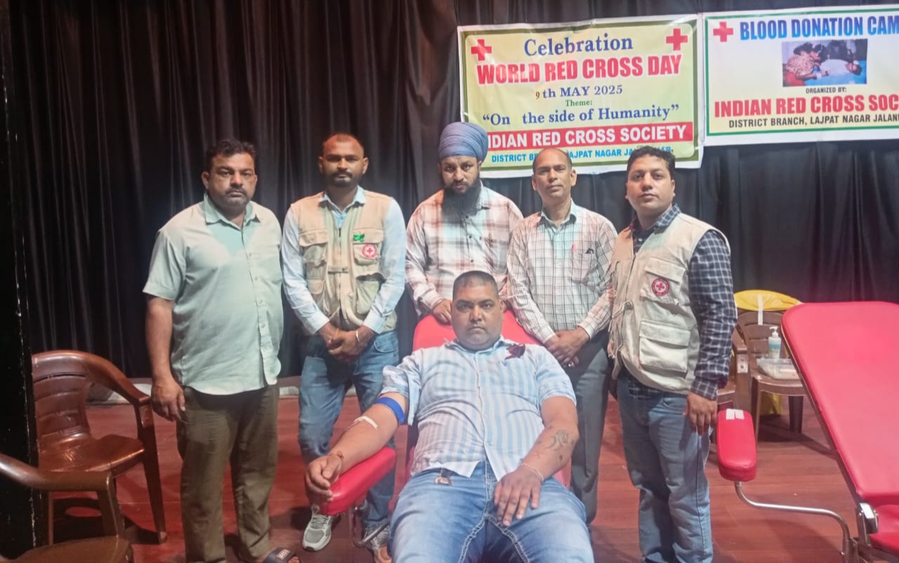 Blood donation by NGO for Daswandh poor at Red Cross Bhawan